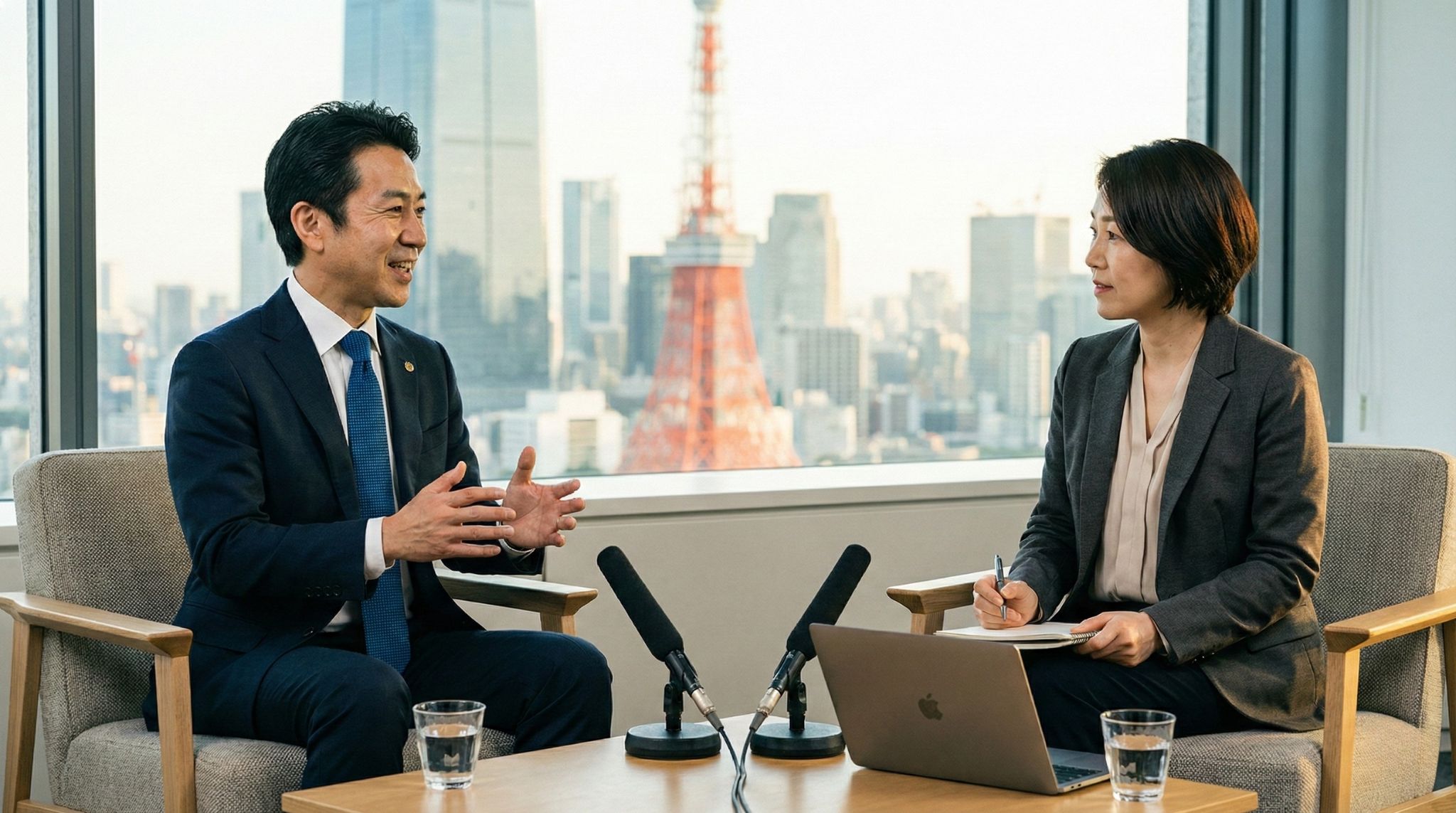 採用アナリスト一ノ瀬真理子氏とHitotechnology神谷亮氏がAI活用による離職率改善について議論している様子